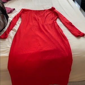 Simple red dress